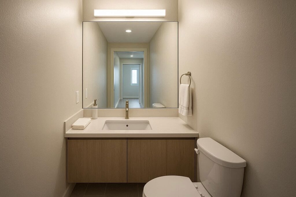 Use Mirrors to Boost Light and Make the Space Feel Larger