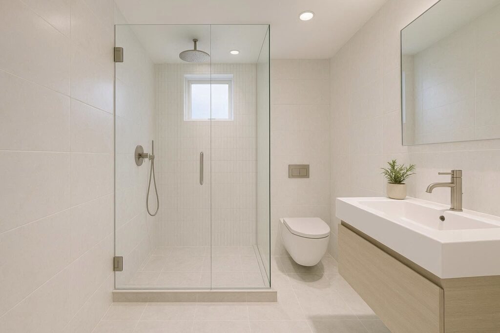 Go for Frameless Glass or a Walk-In Shower