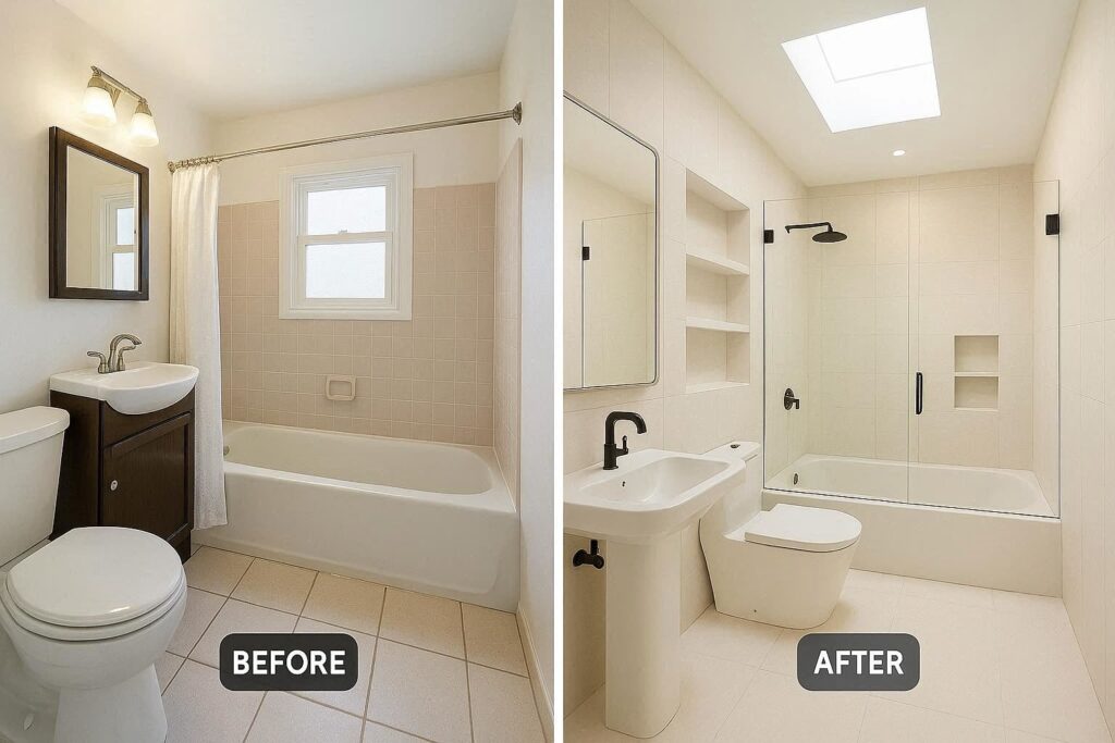 Case Study: Compact Bathroom Transformation in California