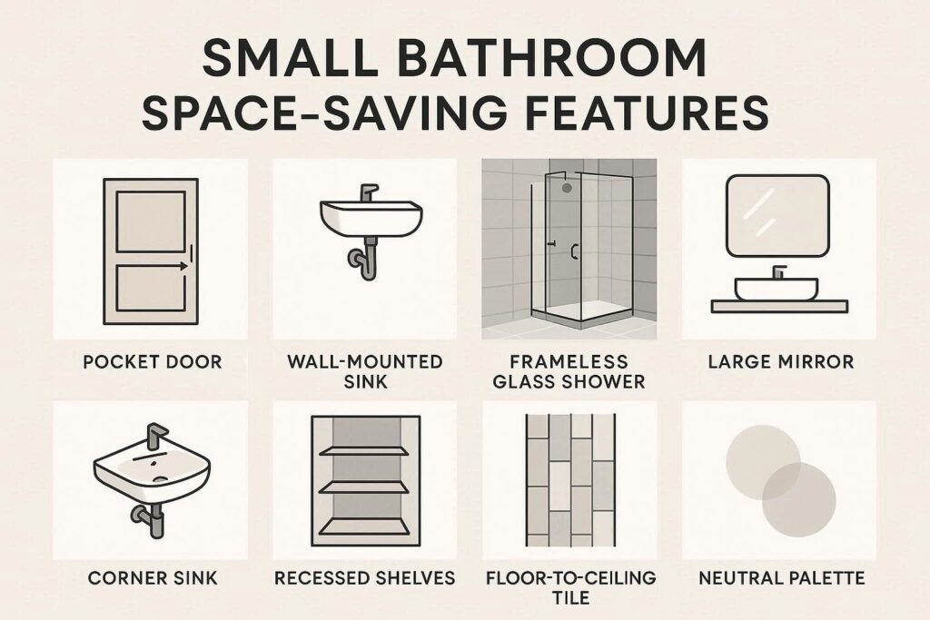 Table: Quick Comparison of Space-Saving Bathroom Features