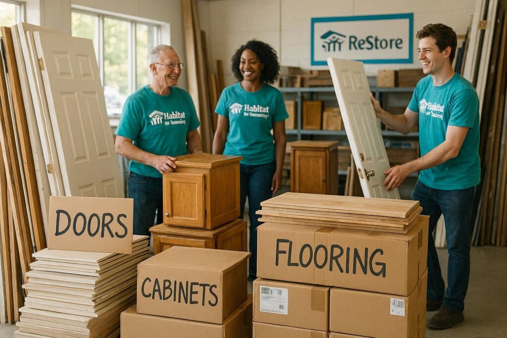 Free and salvaged building materials for renovating an old house cheaply