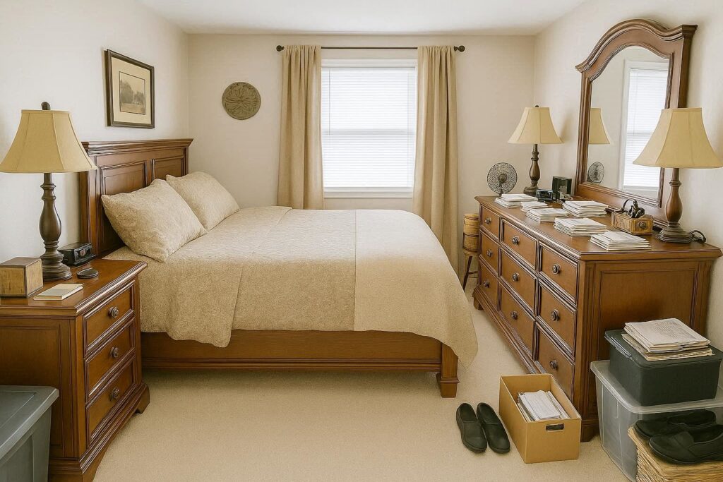 Common decorating mistakes showing overcrowded furniture and poor layout choices