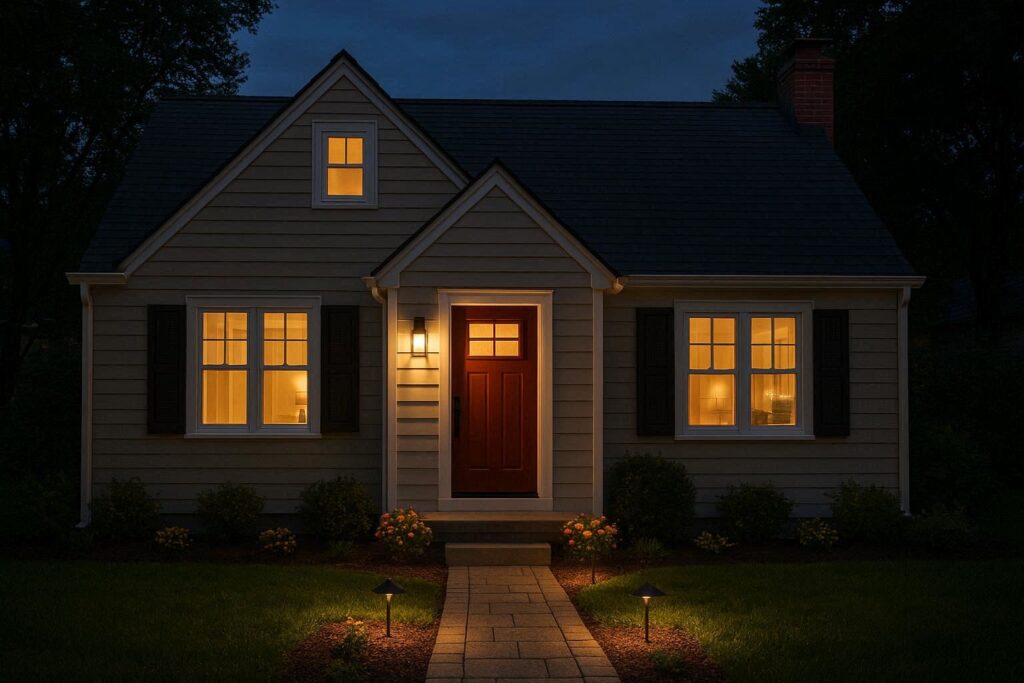 How to update exterior of house without remodeling using paint, lighting, and accents