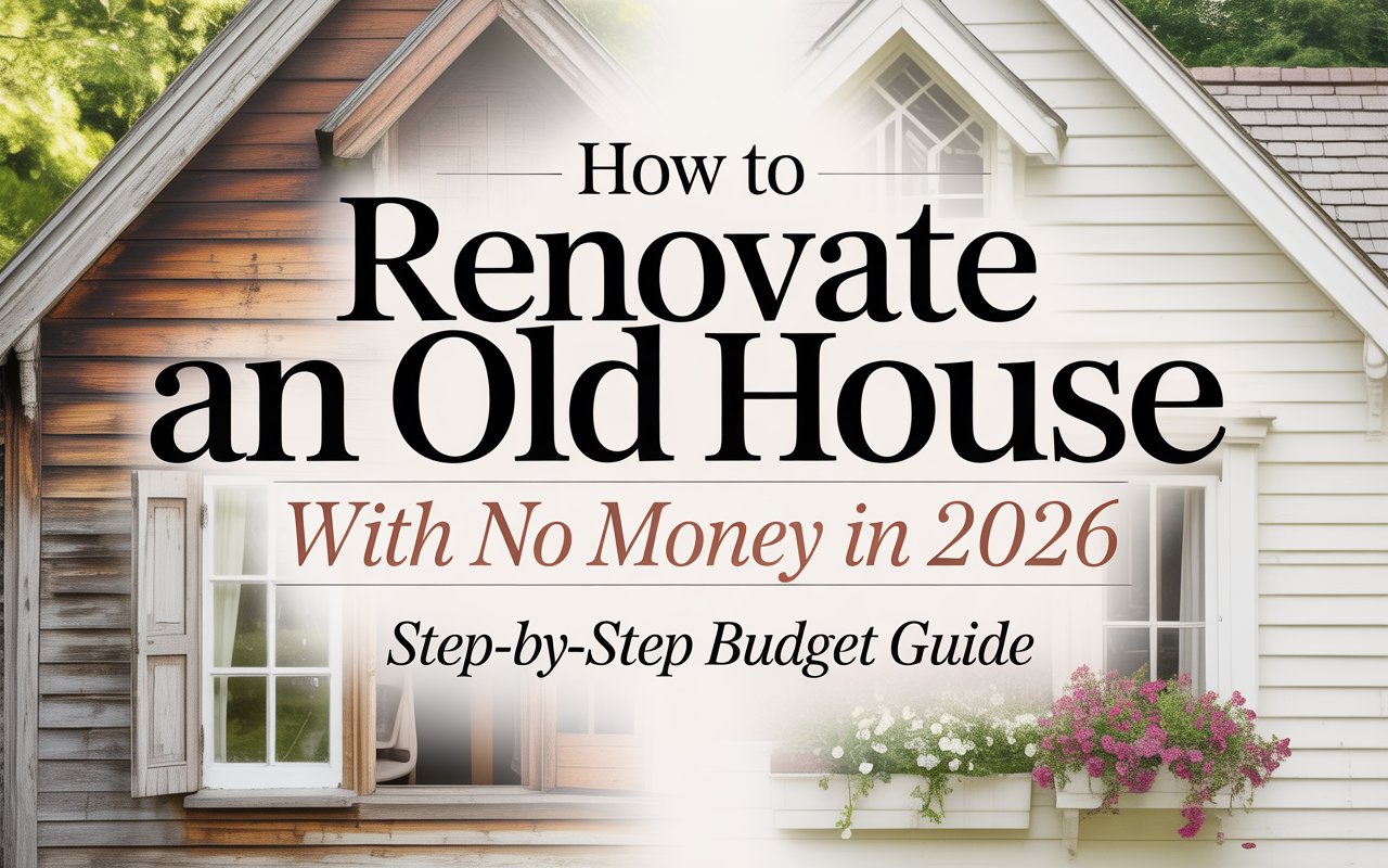 How to Renovate an Old House With No Money