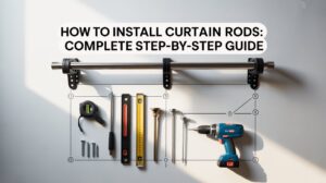 how to install curtain rods