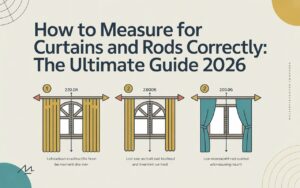 how to measure for curtains and rods