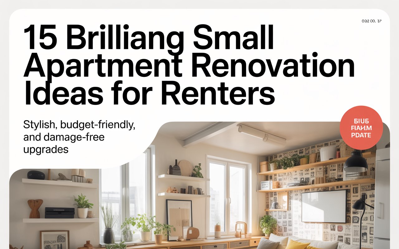 small apartment renovation ideas for renters